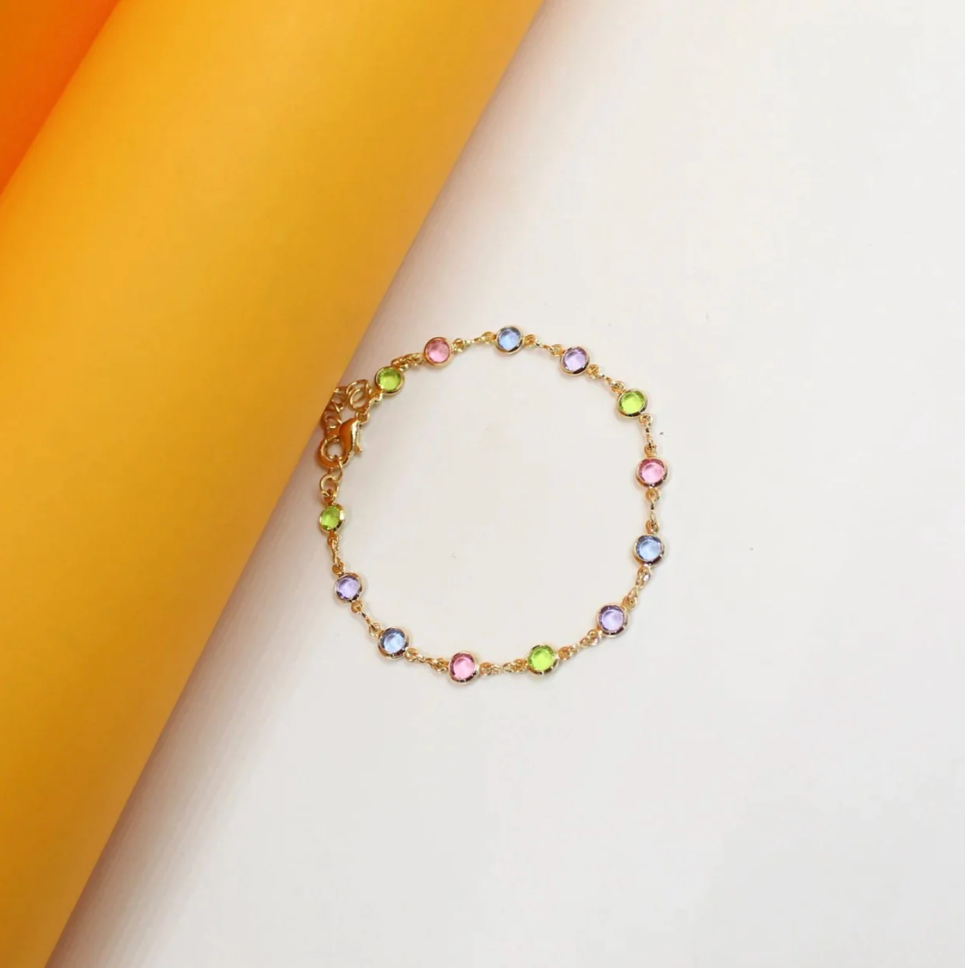 Bejeweled Bracelet - Gold Filled