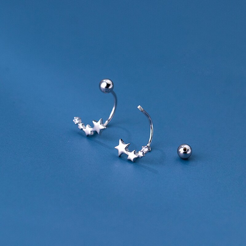 Constellation Sterling Silver Screwback Earrings