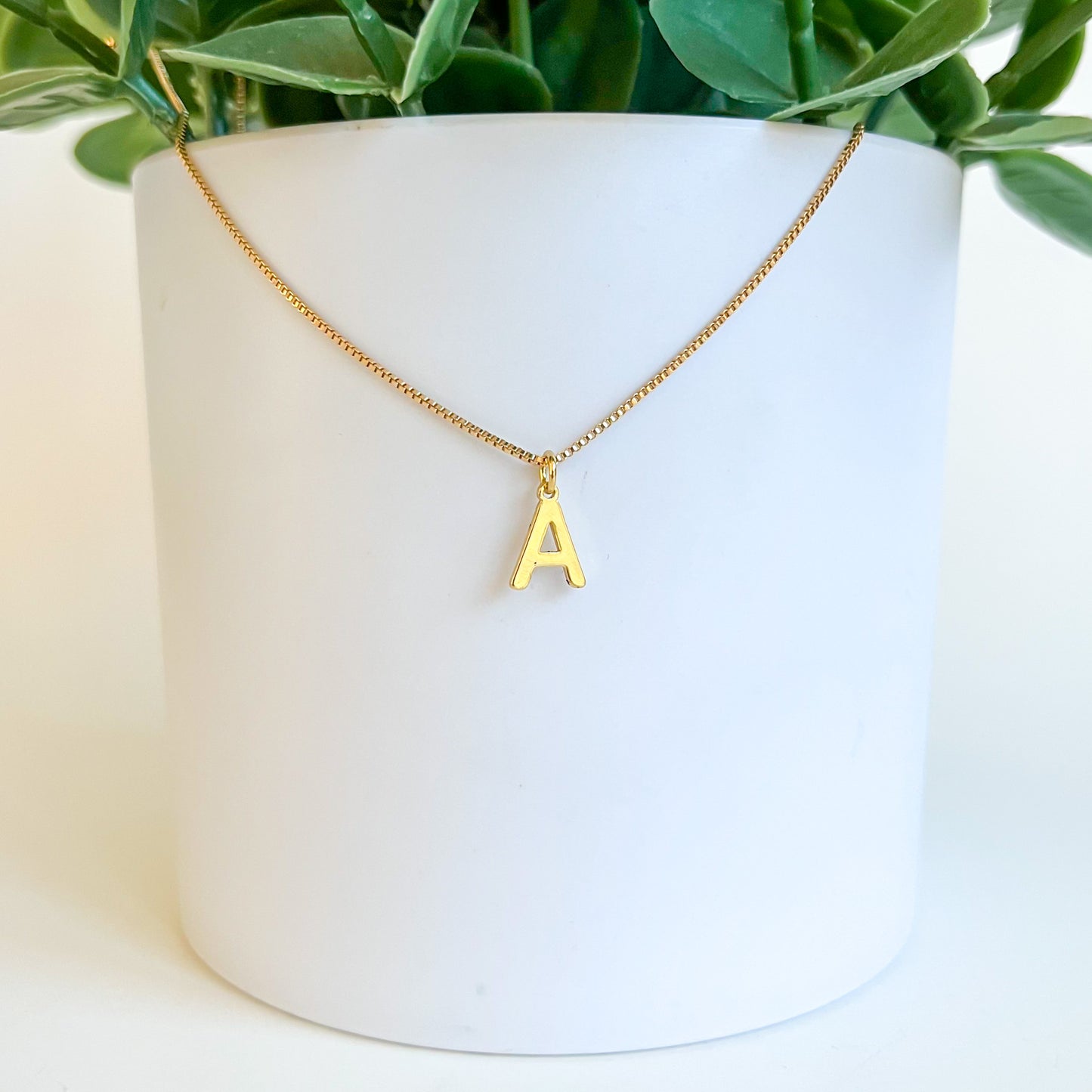 Initial Letter Necklace - Gold Filled (1 Letter)